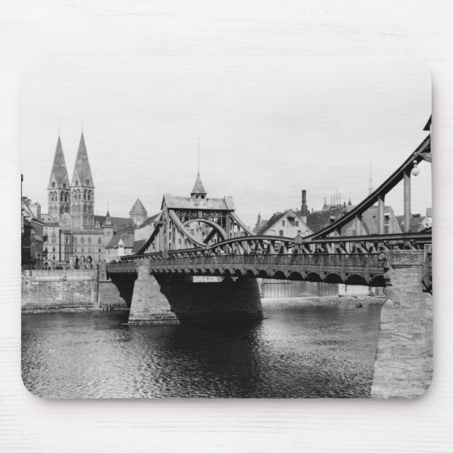 Weser Brücke, Bremen, c.1910 Mousepad (Vorne)