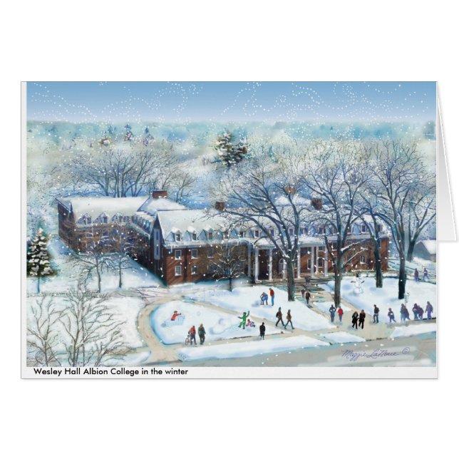 Wesley Hall Albion Uni, farbenreiche Anmerkung des (Vorderseite (Horizontal))