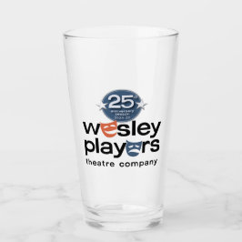 Wesley Players 25-jähriges Glass Glas