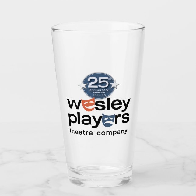 Wesley Players 25-jähriges Glass Glas (Vorderseite)