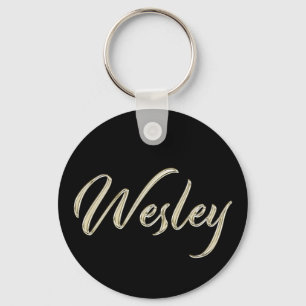 Wesley whitegold Button-Schlüsselger Schlüsselanhänger