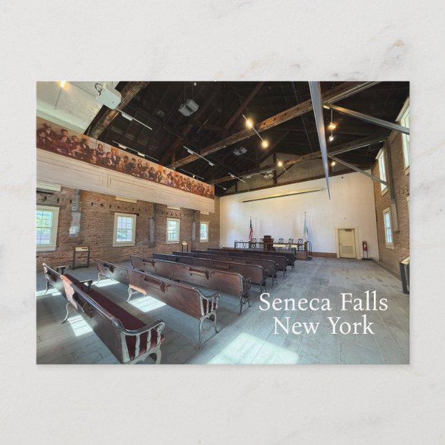 Wesleyan Chapel Seneca Falls NY Postkarte (Vorderseite)