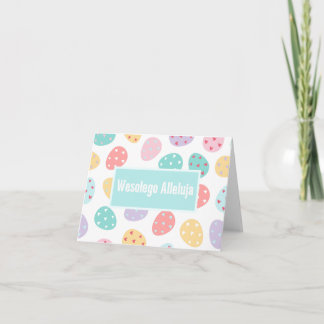 Wesołego Alleluja, Polnischer glücklicher Ostern Karte
