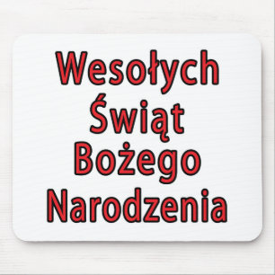 Wesolych Swiat Bozego Narodzenia Mousepad