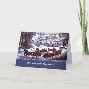 Wesołych Świąt. Carte de Noël en polonais