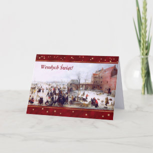 Wesołych Świąt. Carte de Noël en polonais