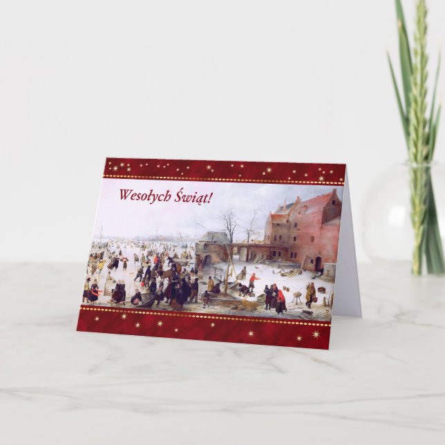 Wesołych Świąt. Carte de Noël en polonais (Devant)