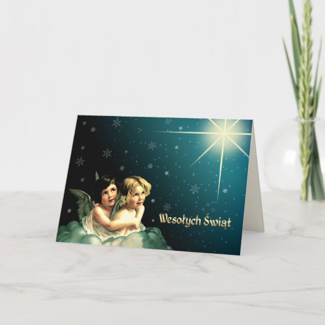 Wesołych Świąt. Carte de Noël en polonais (Devant)