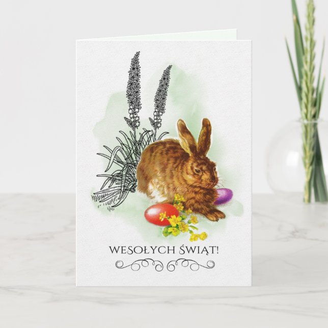 Wesołych Świąt. Carte de Pâques en polonais (Devant)