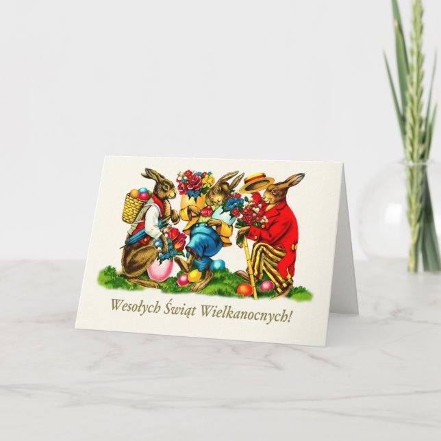 Wesołych Świąt. Carte de Pâques en polonais (Devant)