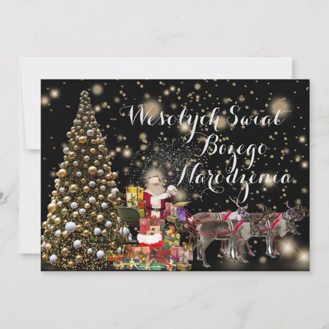Wesołych świąt Carte religieuse de Noël en polonai (Devant)
