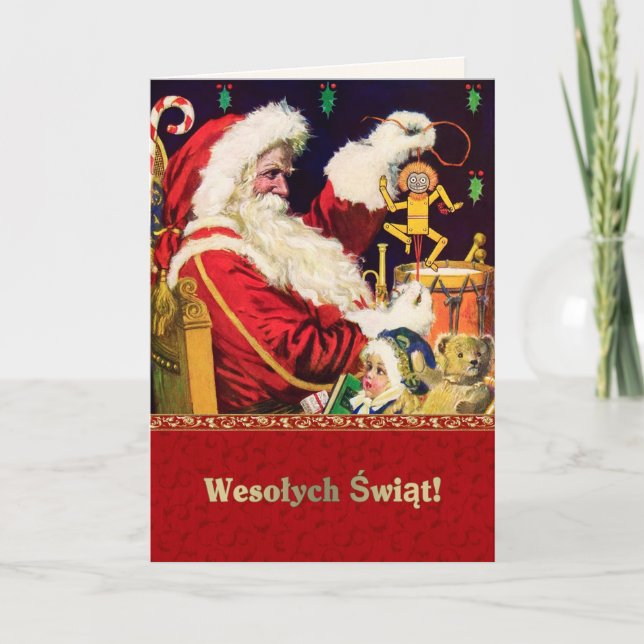 Wesołych Świąt. Cartes de Noël en polonais (Devant)