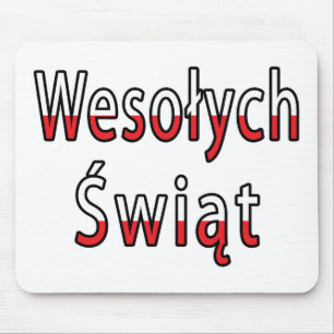 Wesolych Swiat Flag Mousepad