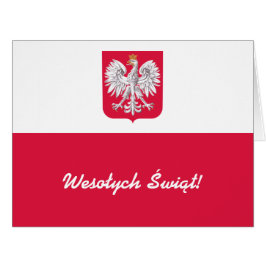 Wesołych Świąt Flaga Polski - polnische Flagge