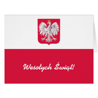 Wesołych Świąt Flaga Polski - polnische Flagge