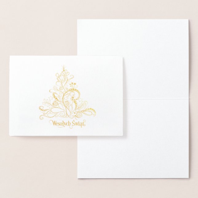 Wesołych Świąt Folienkarte (Anzeige)