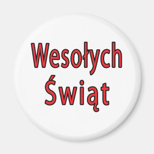 Wesolych Swiat Magnet