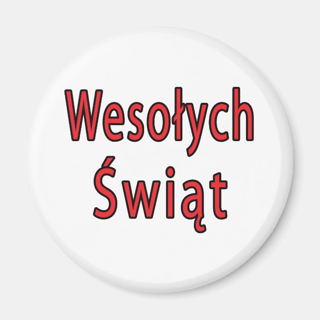 Wesolych Swiat Magnet (Vorne)