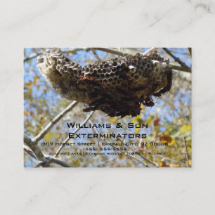 Wespe-Nest! Yikes! Visitenkarte