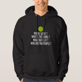 Wessen Serve? Was ist das Ergebnis? - Funny Pickle Hoodie