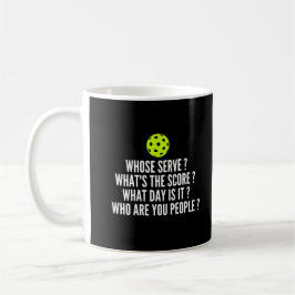Wessen Serve? Was ist das Ergebnis? - Funny Pickle Kaffeetasse
