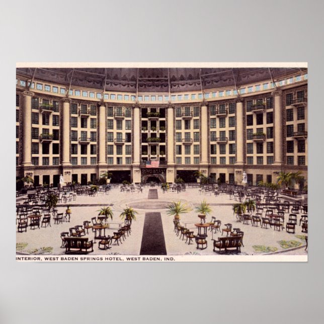 West Baden Indiana West Baden Springs Hotel Poster (Vorne)