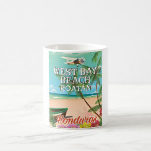 West Bay Beach, Roatán Honduras Reiseplakat Kaffeetasse
