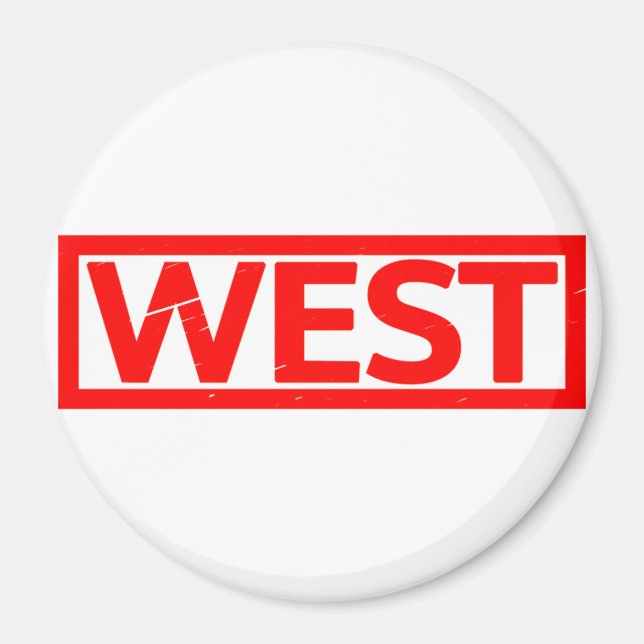 West-Briefmarke Magnet (Vorne)