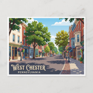 West Chester Pennsylvania Postkarte