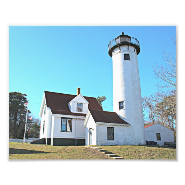 West Chop Lighthouse, Marthas Vineyard Foto Print (Vorne)