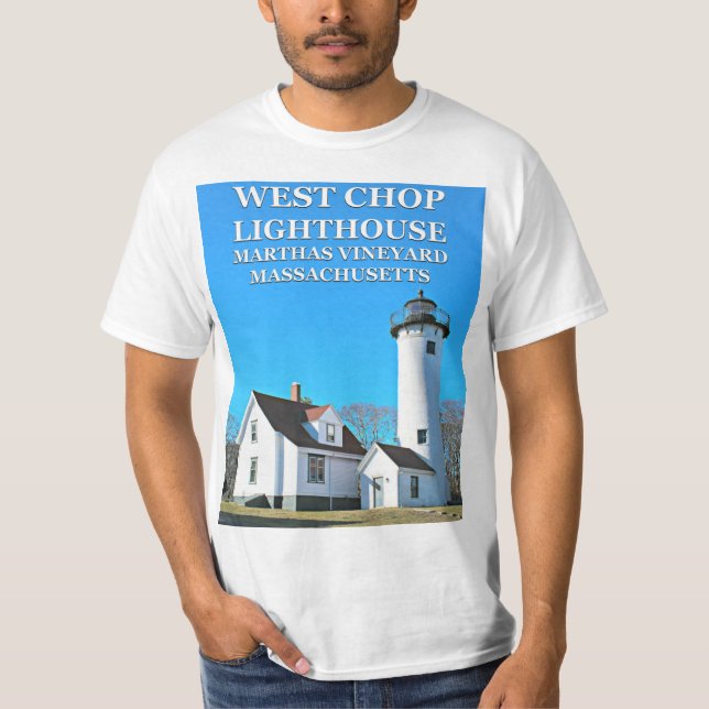 West Chop Lighthouse, T-shirt Vineyard Marthas (Devant)