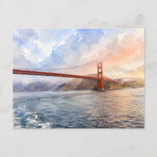 West Coast-Ästhetik Golden Gate Bridge SF-Geschenk Postkarte