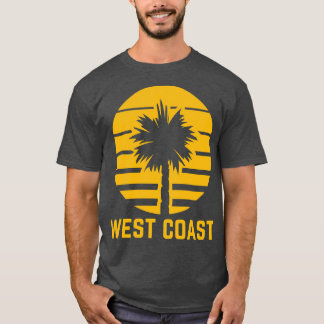 West Coast Palm Golden Yellow California T-Shirt