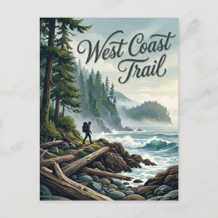 West Coast Trail Kanada Postkarte