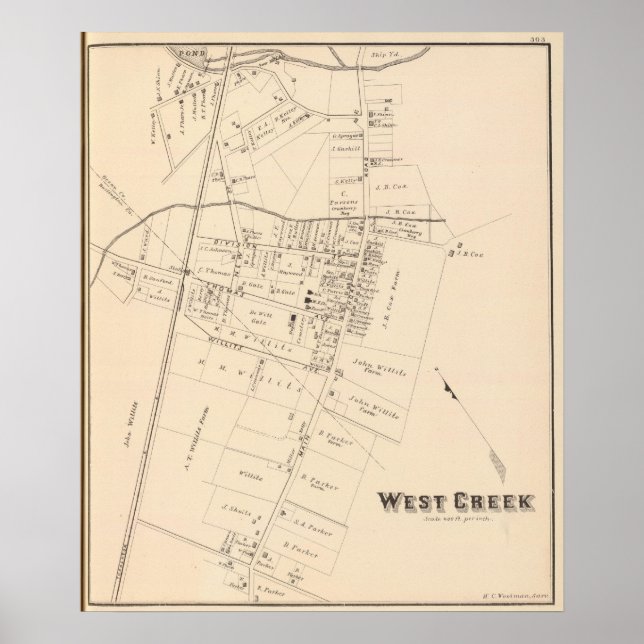 West Creek, New Jersey Poster (Vorne)