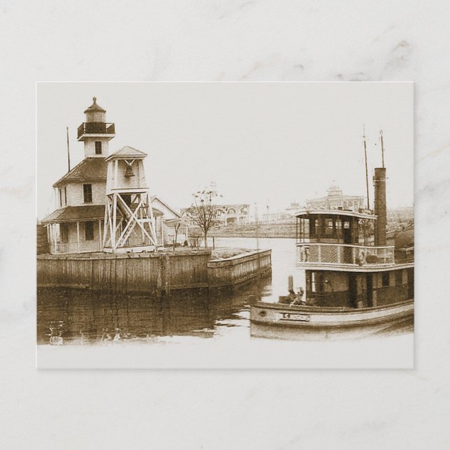 West End New Orleans 1906 Postkarte (Vorderseite)