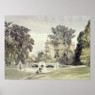 West End of the Serpentine, Kensington Gardens Poster