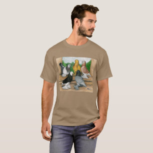 West-England Tumbler-Tauben T-Shirt