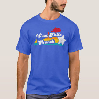 West Falls Church Virginia Vintag Distressed Souv T-Shirt
