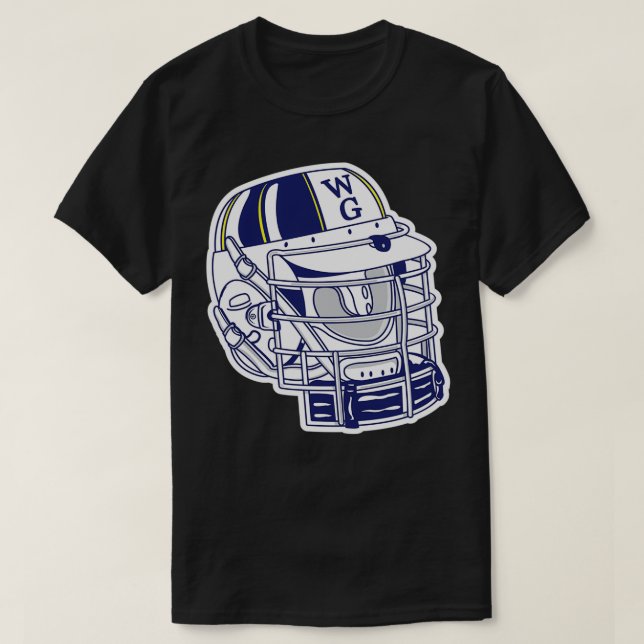 West Genesee Lacrosse Helmet 1980x27s T-Shirt (Design vorne)