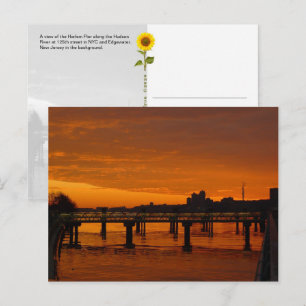 West Harlem Piers, NYC - H Postkarte