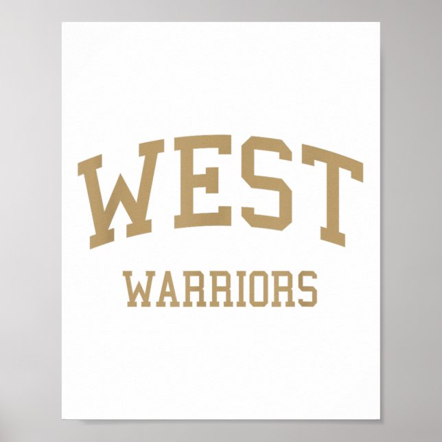 West High School Hs Torrance Ca Retro Sports Poster (Vorne)