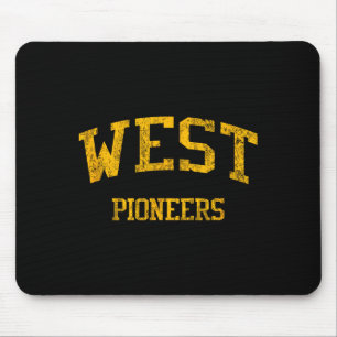 West High School Hs Wichita Ks Vintage Srts Mousepad