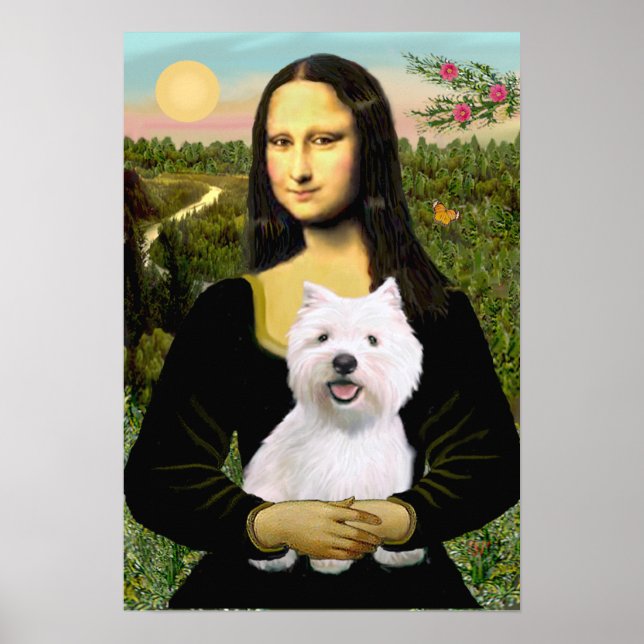 West Highland Terrier 2 - Moan Lisa Poster (Vorne)