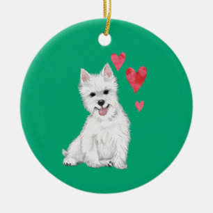 West Highland Terrier Anpassbarer Westie Keramik Ornament