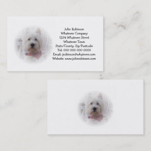 West Highland Terrier Business Card Visitenkarte