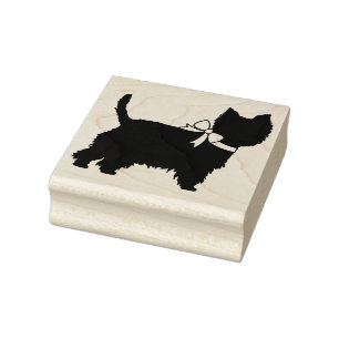 West Highland Terrier Dog Puppy Gummistempel