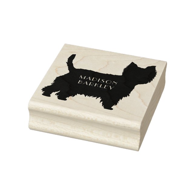 West Highland Terrier Dog Puppy Westie Gummistempel (Stempel)