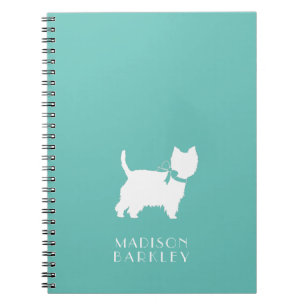 West Highland Terrier Dog Puppy Westie Notizblock