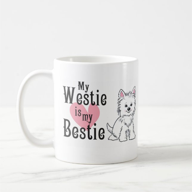 West Highland Terrier Kaffee Tasse (Links)